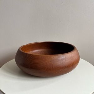 Large Teak Serving Bowl
